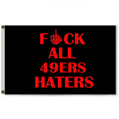 外旧金山49人队的标志San Francisco 49ers Flag亚马逊WISH EBAY