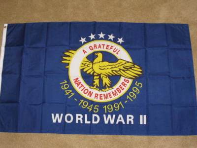 外贸货二战老兵旗帜WORLD WAR II VETERANS FLAG亚马逊WISH EBAY