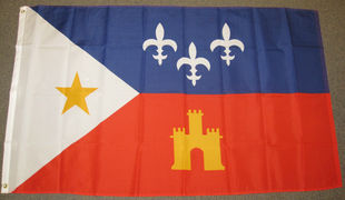外路易斯安那acadia旗LOUISIANA ACADIA FLAG亚马逊WISH EBAY热卖