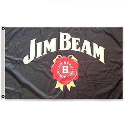 2But JIM BEAM FLAG BANNER 3X5FT BAR CLUB亚马逊 WISH EBAY热卖