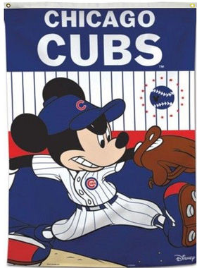 2018新款芝加哥小熊队棒球队旗帜车旗MLB Chicago cubs Car flag