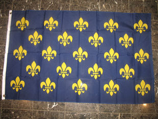 SMALL FLEUR DE LIS BLUE 23 FRENCH FRANCE Flag亚马逊WISH EBAY