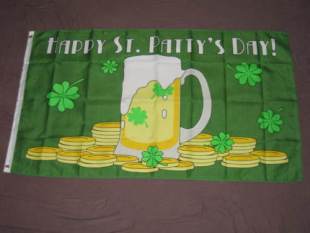 ST. PATTY'S DAY SAINT PATRICK'S IRELAND Flag亚马逊WISH EBAY