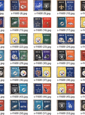 订制任意外贸橄榄球队旗帜Custom house divided Flag亚马逊WISH