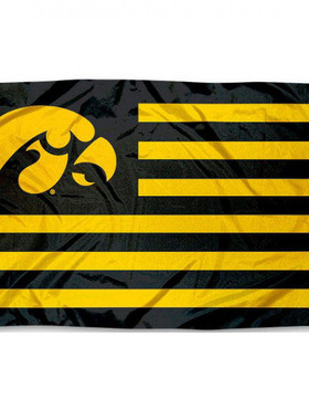 外贸货源爱荷华大学鹰眼NCAA Iowa Hawkeyes Flag亚马逊WISH EBAY
