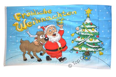 外贸货源Fröhliche Weihnachten FLAG亚马逊WISH EBAY热卖