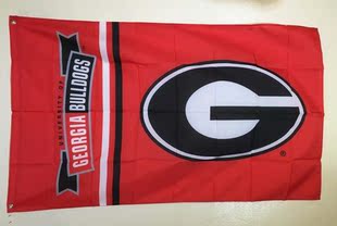外贸货源佐治亚斗牛犬MLB Bulldogs Flag亚马逊WISH EBAY Georgia