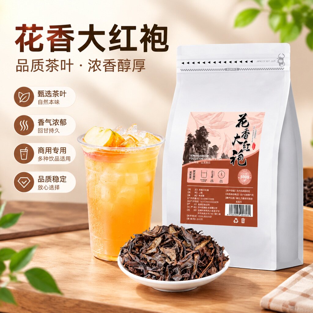 武夷花香大红袍鲜奶茶店商用500g