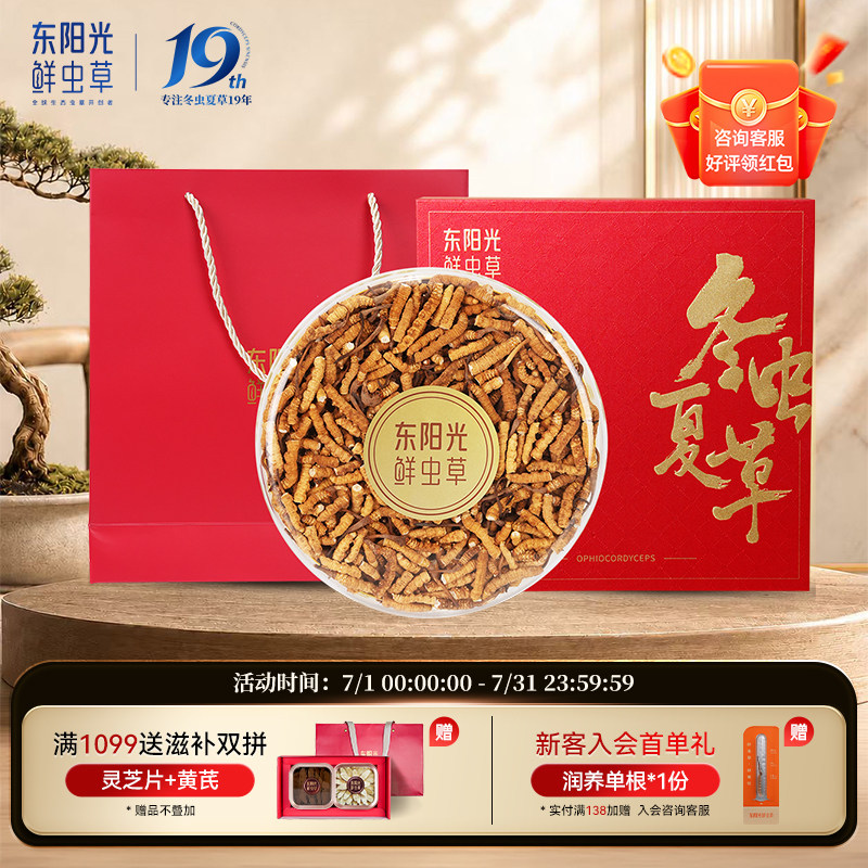 东阳光冬虫夏草断草官方旗舰店正品高海拔精品虫草100克干货自用