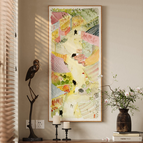 艺术家张乐陆正版授权玄关挂画