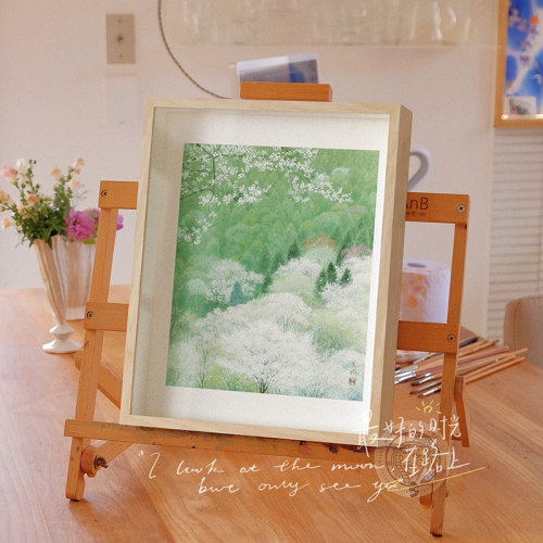 艺术家野地美树子日式樱花装饰画