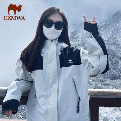 品牌冲锋衣男女款三合一可拆卸