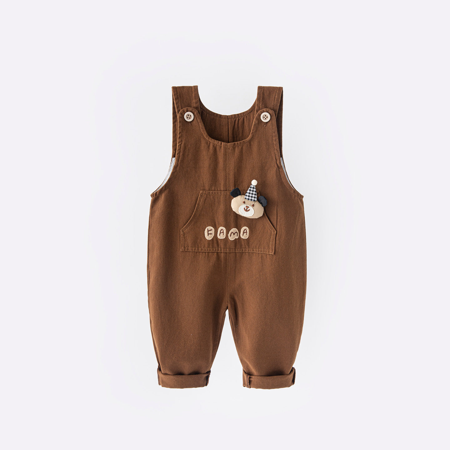 bdbdku背带裤婴儿英国轻奢童装宝宝连体式休闲裤幼儿春秋装牧场风