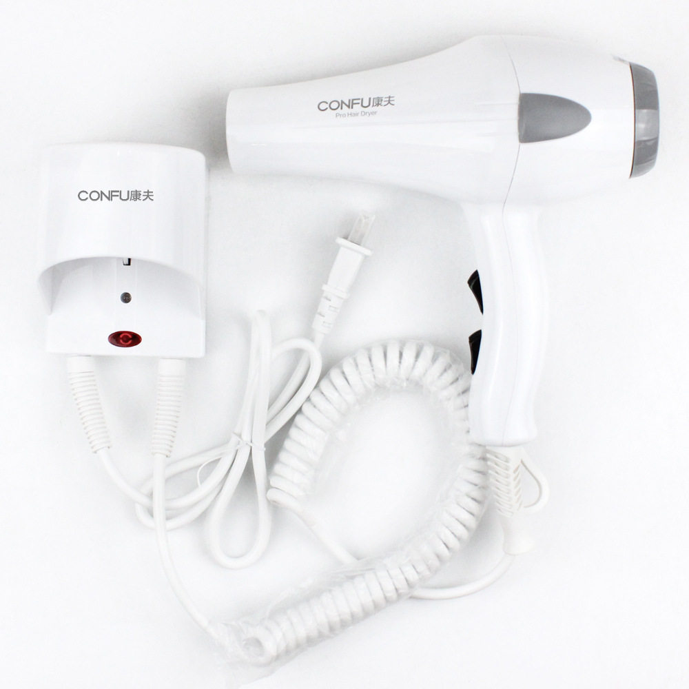 康夫壁挂式电吹风kf-5869酒店宾馆吹风机筒家用挂墙式大功率1800w