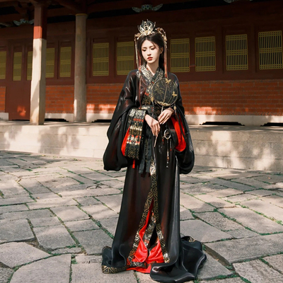 汉服战国袍仙侠古风套装