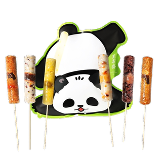 万寿斋熊猫棒棒粽血糯米芋泥果脯奶黄儿童学生早餐速食饭竹筒粽子