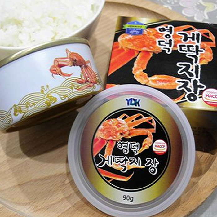 海鲜蟹膏韩国即食罐头90g