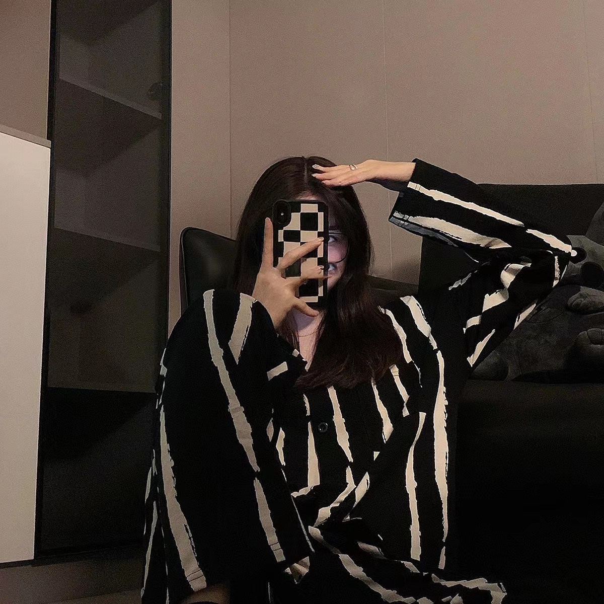 韩国ins条纹睡衣女春秋纯棉长袖网红爆款情侣家居服男士夏季外出,女士内衣/男士内衣/家居服,睡衣/家居服套装,淘宝优惠券,粉丝福利购,淘宝优惠卷