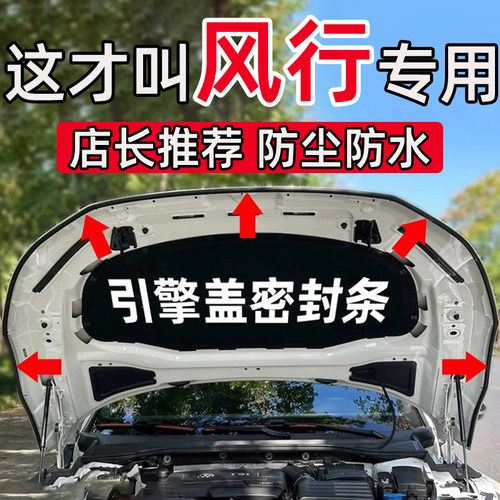 东风风行S50EV星海S7雷霆T5游艇星海V9汽车引擎盖密封条前机盖胶