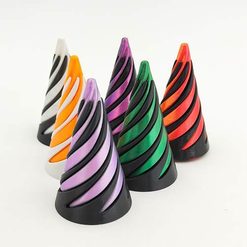 打印螺旋锥立体减压指尖推推乐