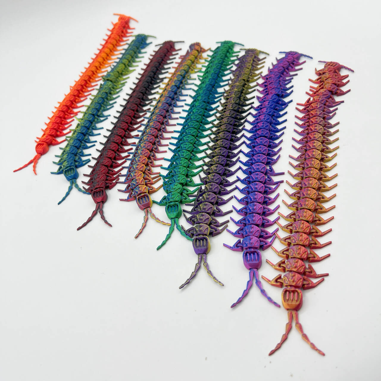 3D打印机械蜈蚣一体关节可活动玩具模型礼物桌面摆件装饰适合送人