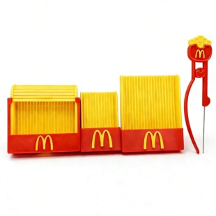 麦当劳麦门豆铲薯条盒豆针丝滑收纳拼豆笔专用材料工具高颜值摆件
