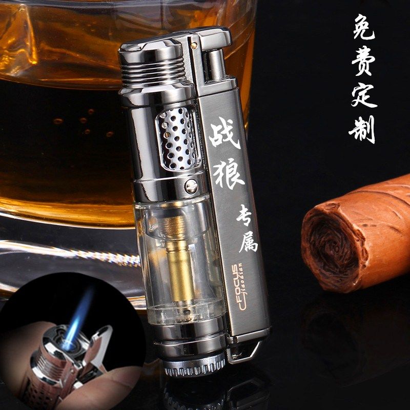 个性直冲复古风礼物打火机定制