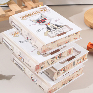 联华SwaggerPup刷边特装本高颜值笔记本加厚空白精装手帐本可爱动物日记本高级感毕业季生日礼物创意文具