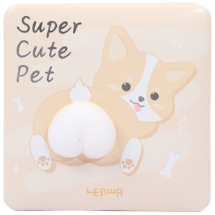 联华文具柯基屁股减压笔记本本子网红解压本可爱少女心手账本mini便携创意卡通彩页记事日记本女生款闺蜜礼物