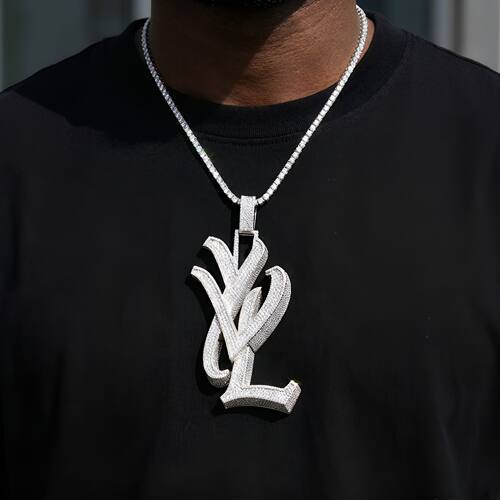 PlayboyCartiYVL满钻嘻哈项链