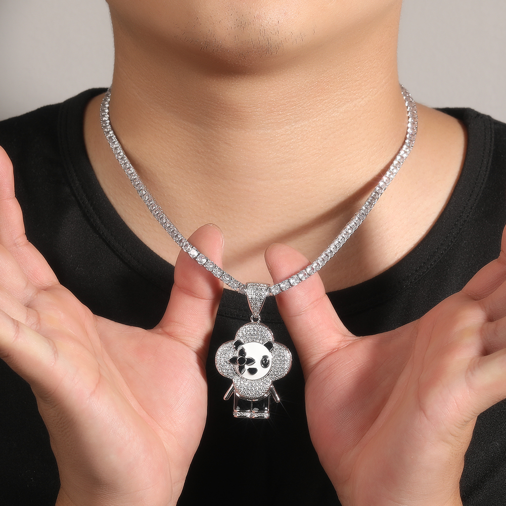 uwin铜镀金镶嵌锆石麻花链