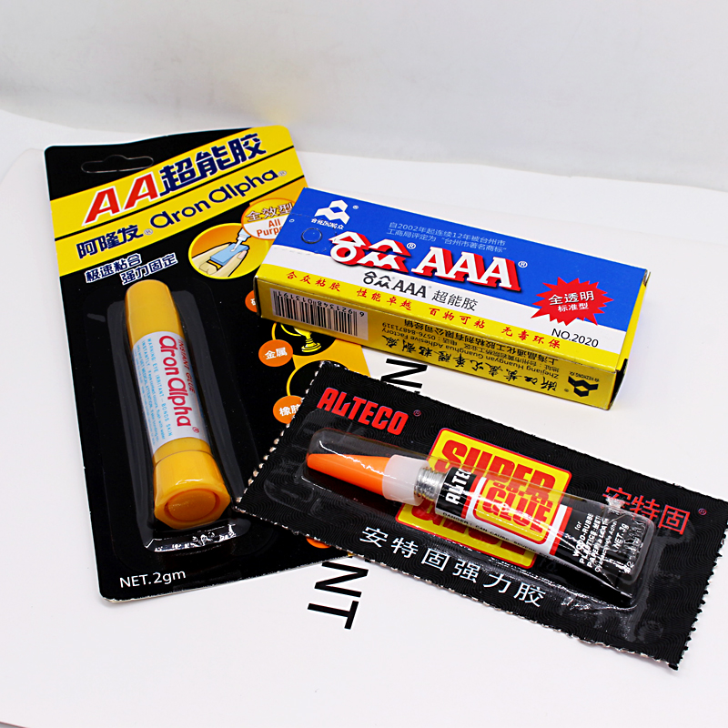 阿隆发AA超能胶安特固速干胶水合众AAA强力胶水爱牢达-慢干