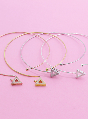 diy螺丝扣光面串珠路路通手圈