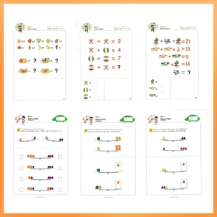 幼小衔接等量代换训练题电子版一年级天平思维数感训练题推理逻辑