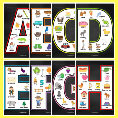 26个英文字母闪卡大英语自然拼读phonics早教启蒙认读教具电子版