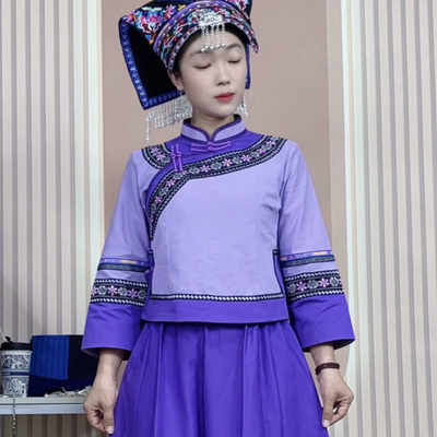 GOXEOU/格希欧布依族壮族少数民族服饰国风传统民族套装abf1