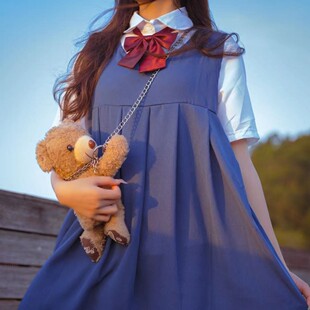 国中生jk制服连衣裙裙护奶裙小个子套装女学生日系夏季短袖两件套