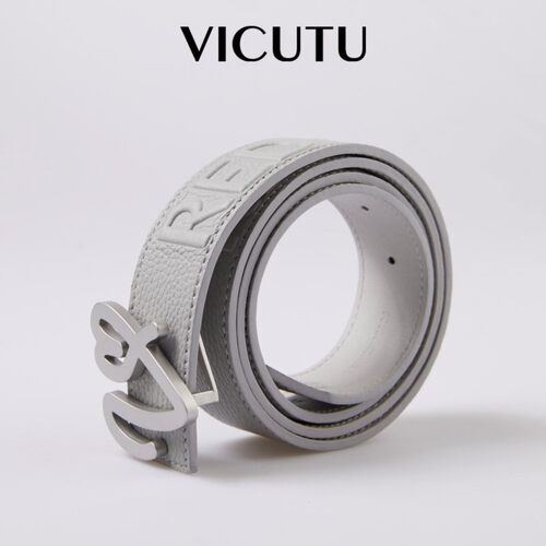 VICUTU威可多男士皮带时尚简约字母印花轻便商务休闲百搭裤腰带