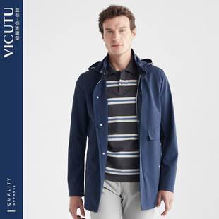 VICUTU威可多夹克26春夏新款 男舒适亲肤商务休闲通勤百搭外套