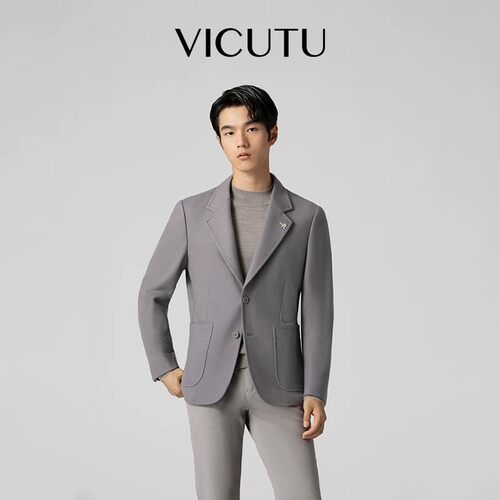 VICUTU威可多男士商务西服修身单西时尚西装外套