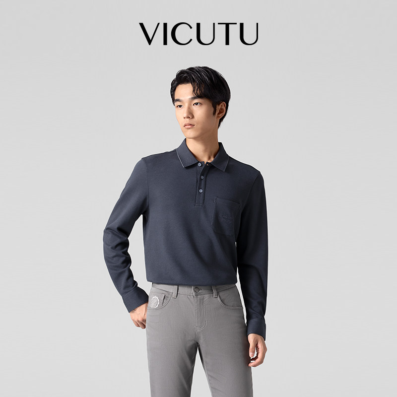 【暖燚POLO】威可多橙标秋冬款长袖T恤男暖和商务POLO衫,男装,T恤,淘宝优惠券,粉丝福利购,淘宝优惠卷