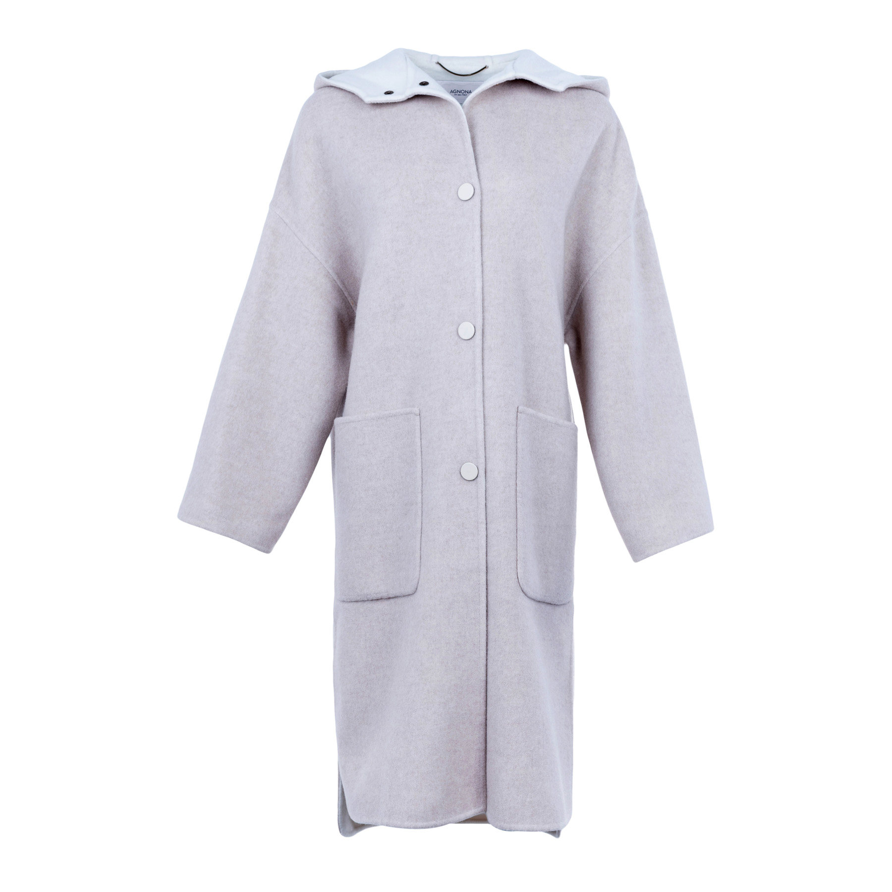 AGNONA FW 女士连帽贴袋双面呢外套,女装/女士精品,毛呢外套,淘宝优惠券,粉丝福利购,淘宝优惠卷