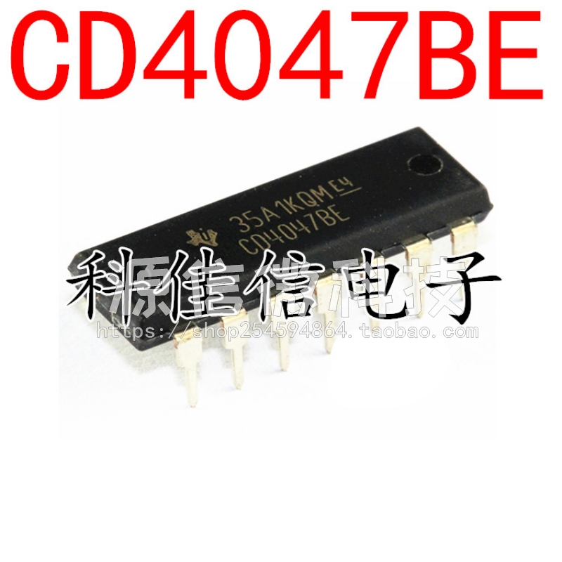 TI  直插DIP14/贴片SOP14  CD4047BE CD4047BM96  逻辑芯片