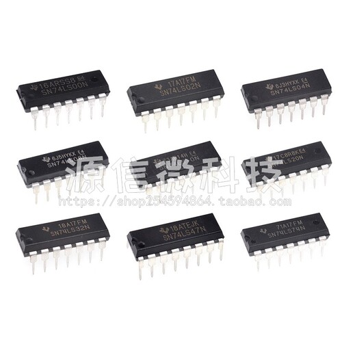 SN74LS00N 74LS02 04 08 10 14 20 27 32 47 48 74 83 85 86N直插