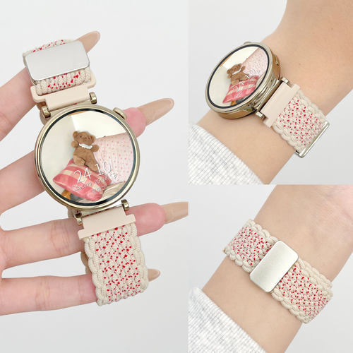 GT6手表带链花边编织磁吸psnld