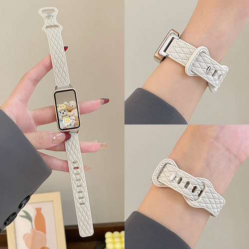 psnldkeep手环b4表带皮纹硅胶款