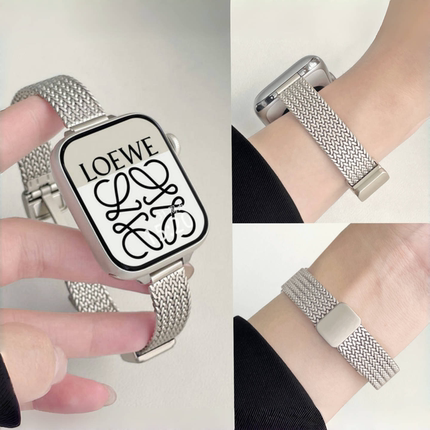 适用华为手表fit4表带金属麦穗磁吸华为watchfit3表带fit4pro夏天女士fit2高级智能运动腕带fitnew时尚配件