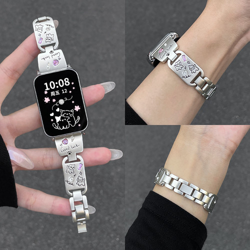 可爱小猫彩钻psnld小米9pro表带