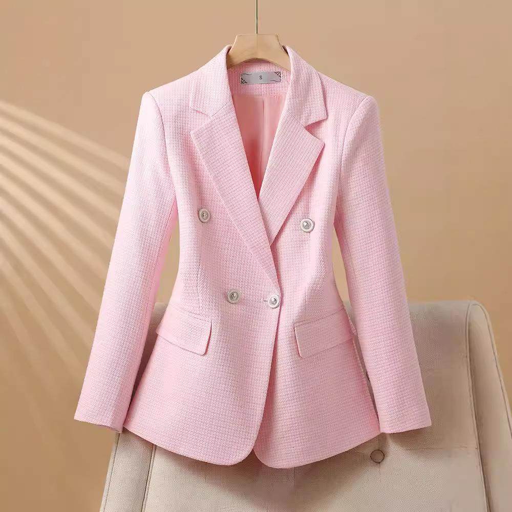 休闲AL818403小西外级套女秋冬新款今年流行装百搭小个子高色感粉,女装/女士精品,西装,淘宝优惠券,粉丝福利购,淘宝优惠卷