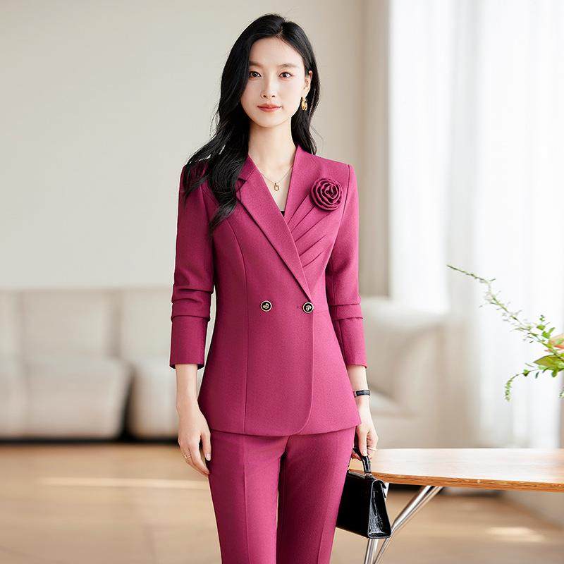 高，品质女式商通勤夹克，时HXJ尚休闲套务装两件套裤，子办公室,运动服/休闲服装,棒球服,淘宝优惠券,粉丝福利购,淘宝优惠卷